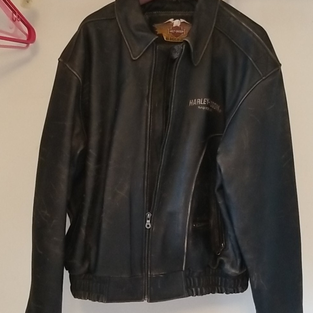 Leather coat